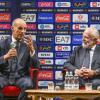 Massimiliano Allegri e lo staff tecnico presentati in ritiro ai tifosi del Napoli...