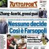La prima pagina di Tuttosport sul ricordo di Giraudo: "Nessuno decide. Così è Farsopoli"...