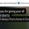 Como, Suwarso ringrazia Sergi Roberto: "Questa sarà sempre casa tua"