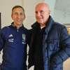 Under 21, in mattinata visita dell'ex ct Sacchi al ritiro degli azzurrini a Milano...