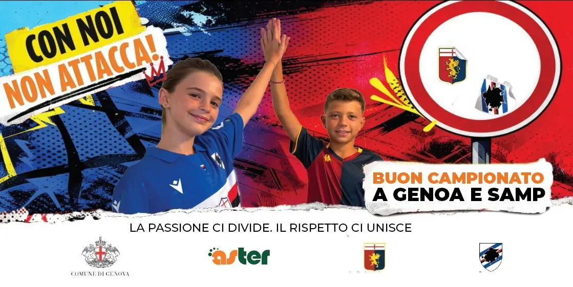 Genoa e Samp a fianco di A.S.Ter per la tutela della segnaletica stradale genovese