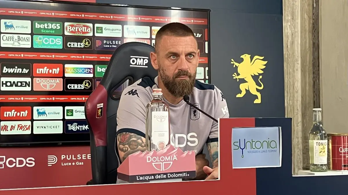 Genoa, De Rossi: "Non dobbiamo snobbare la Coppa Italia. Sono emozionato e contento"